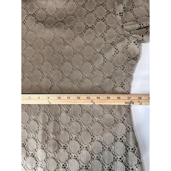 Ronni Nicole Women's Tan Lace Overlay Dress Size 12 Classic Dressy - Picture 14 of 16